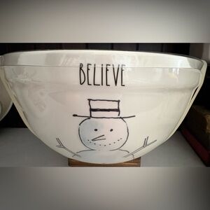 Rae Dunn Snowman Believe Melamine Bowl Set